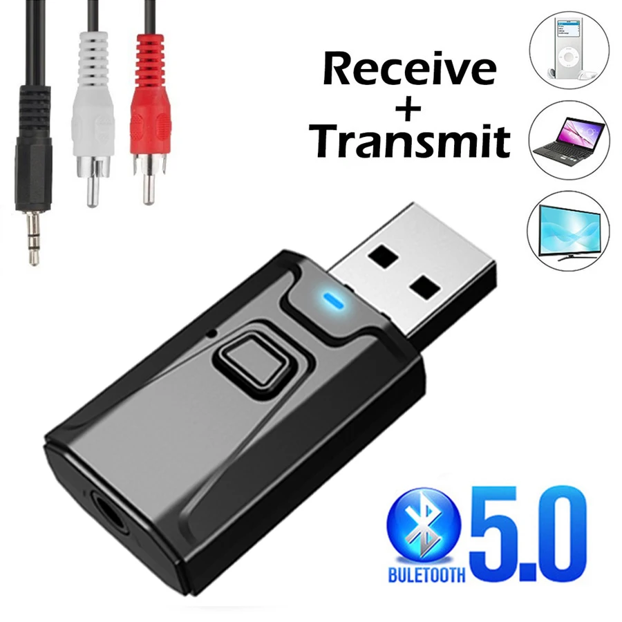Home Cinema Receiver - USB Bluetooth 5.0 Transmitter Receiver Mic