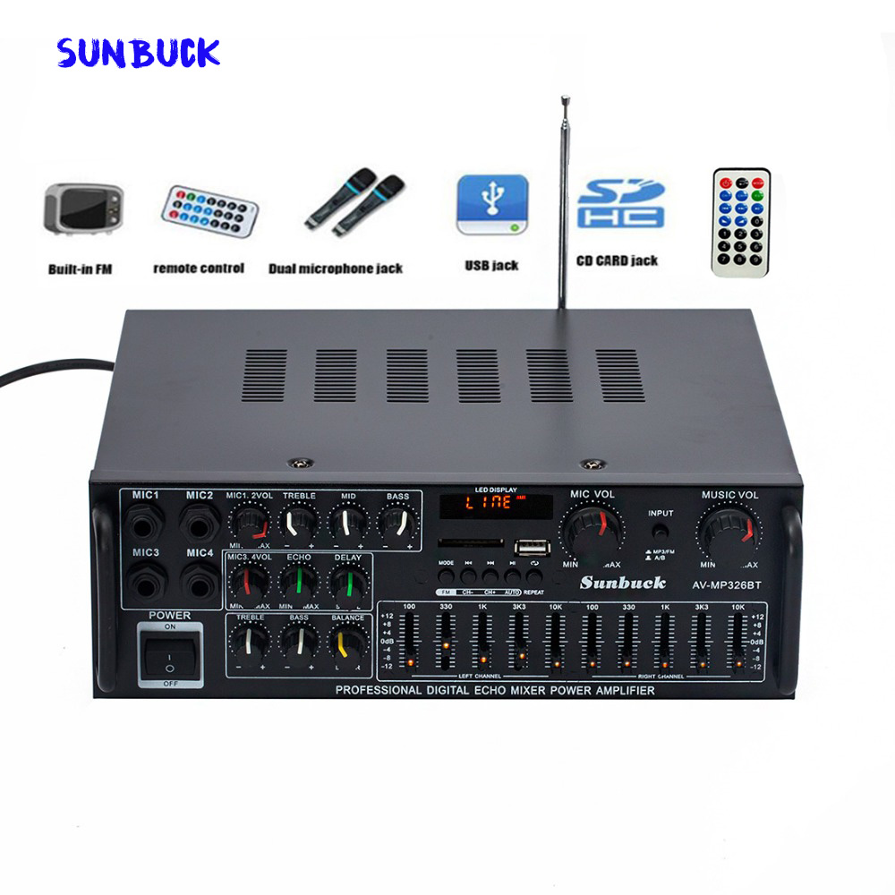 Home Cinema Receiver - Sunbuck karaoke Sound amplifier 2.1 Channel