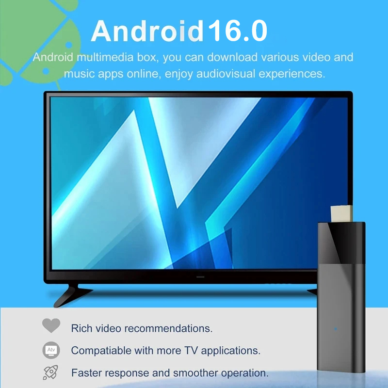 TV Stick Android16 Q12 TV Box  - огляд і ціна Home Cinema Google