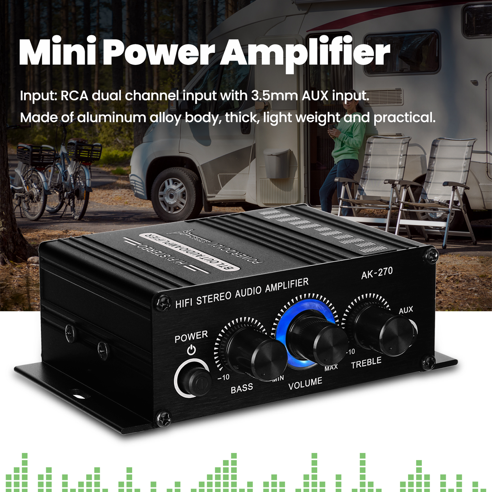 AK270 Mini Audio 2-Channel Ste - огляд і ціна Home Cinema Audio System