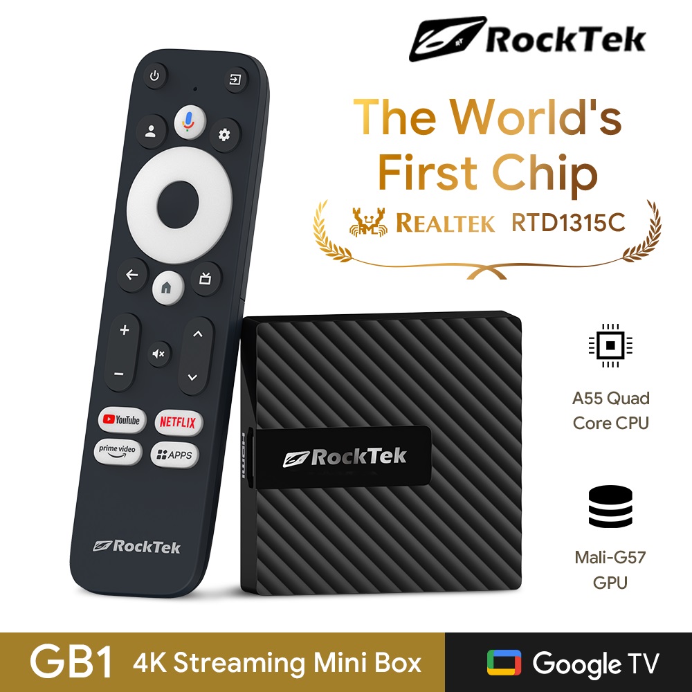 RockTek GB1 TV Dongle Netflix  - огляд і ціна Home Cinema Google