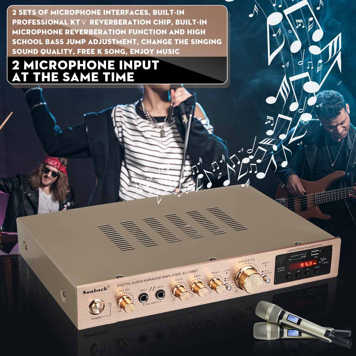 110/220V 2000W Bluetooth Power - огляд і ціна Home Cinema Receiver