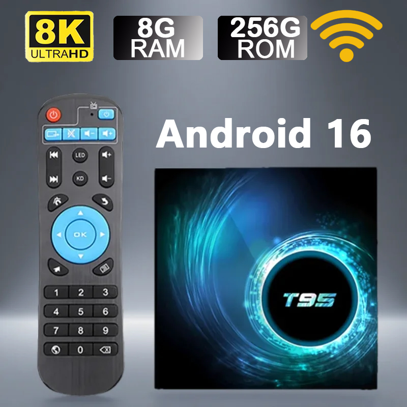 Smart TV Box T95 Android 16 Al - огляд і ціна Home Cinema Google