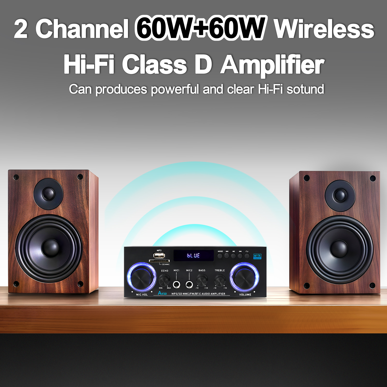 Woopker AK50 HIFI Audio Amplif - огляд і ціна Home Cinema Audio System