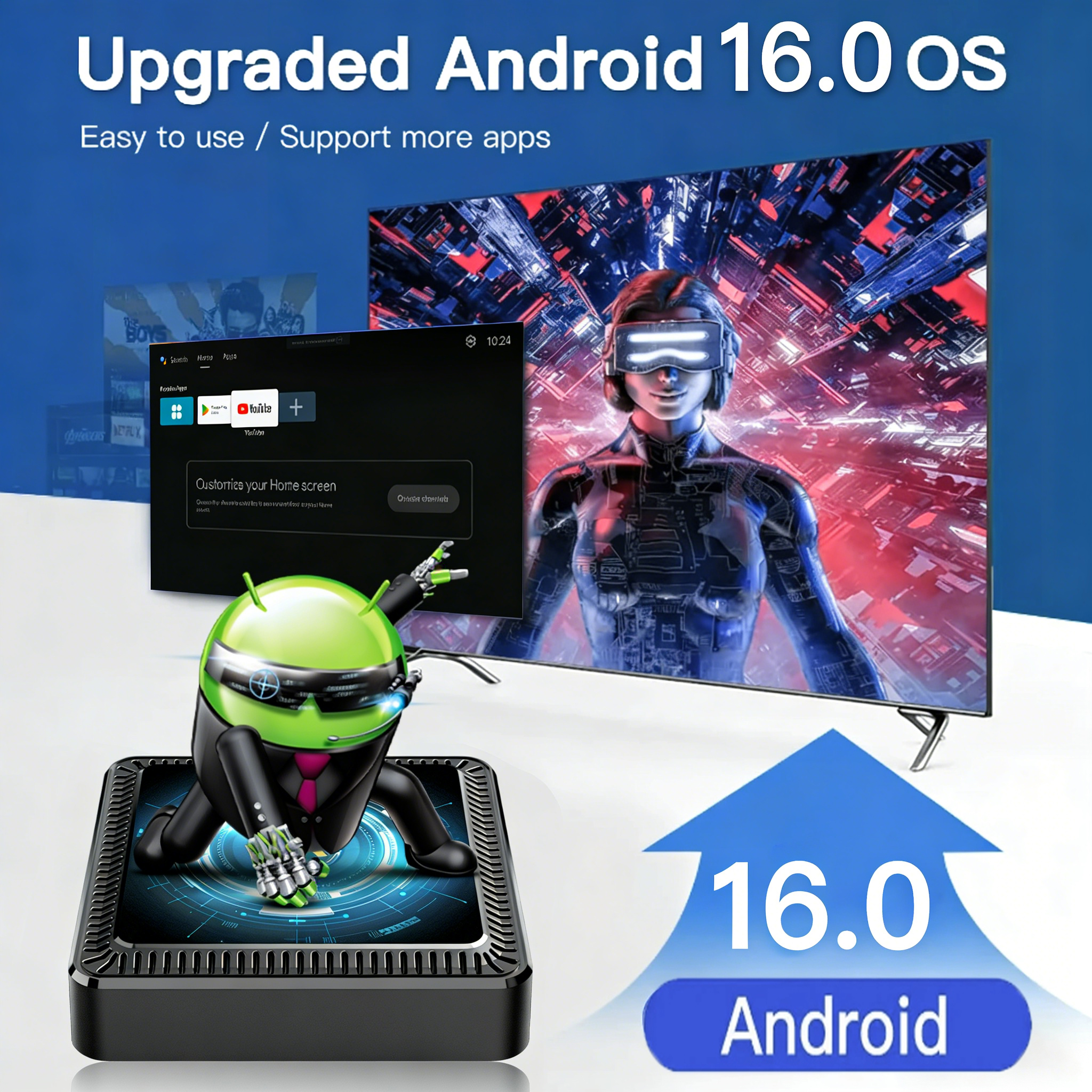 Android 16 Smart TV Box Allwin - огляд і ціна Home Cinema Google