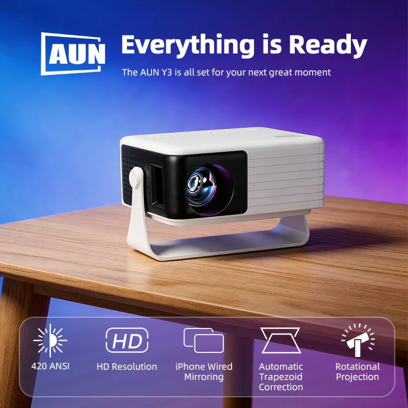 AUN Y3 MINI Projector Home The - огляд і ціна Home Cinema Mini