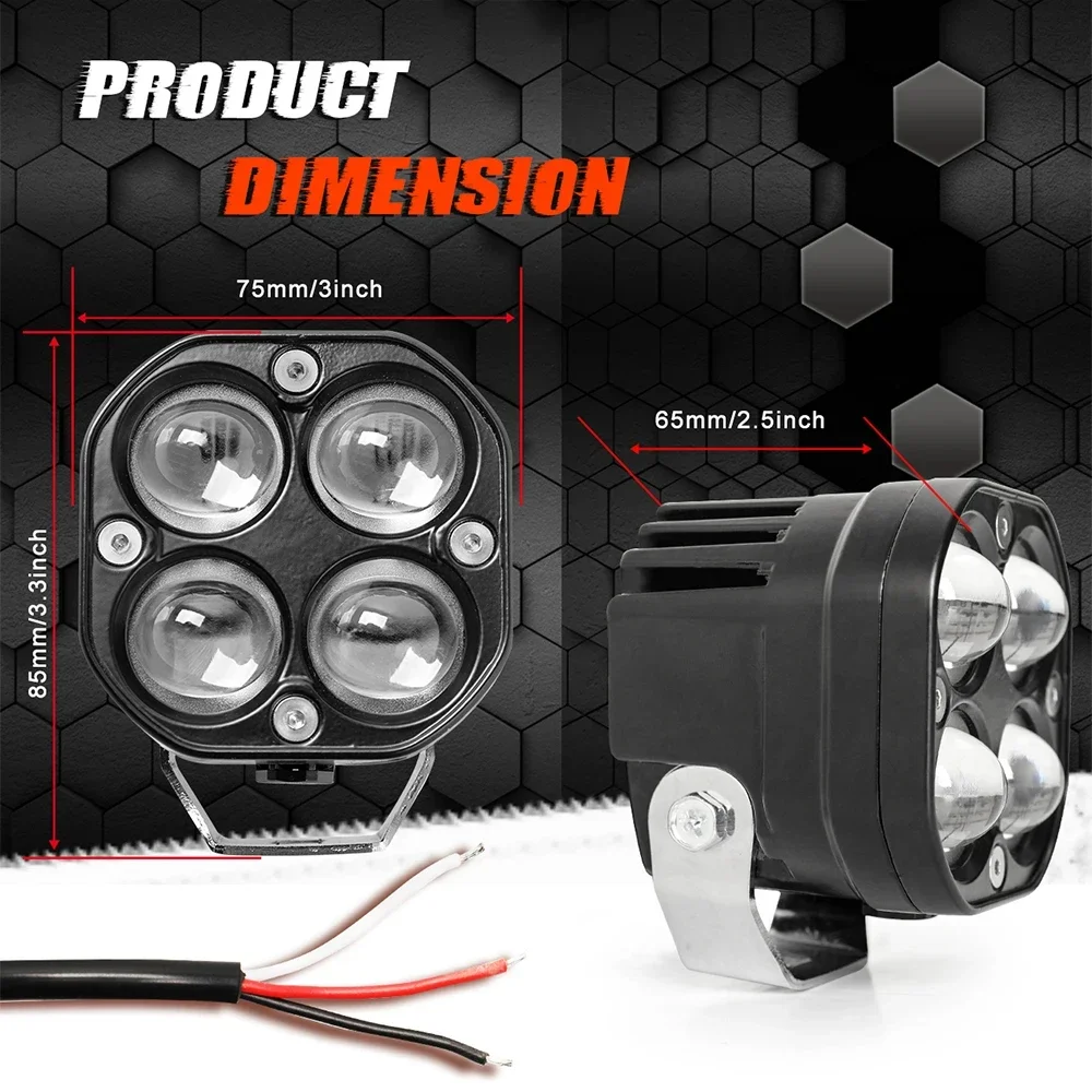 Car Moto Lens Led Spotlight 50 - огляд і ціна Projector Lamp Replacement