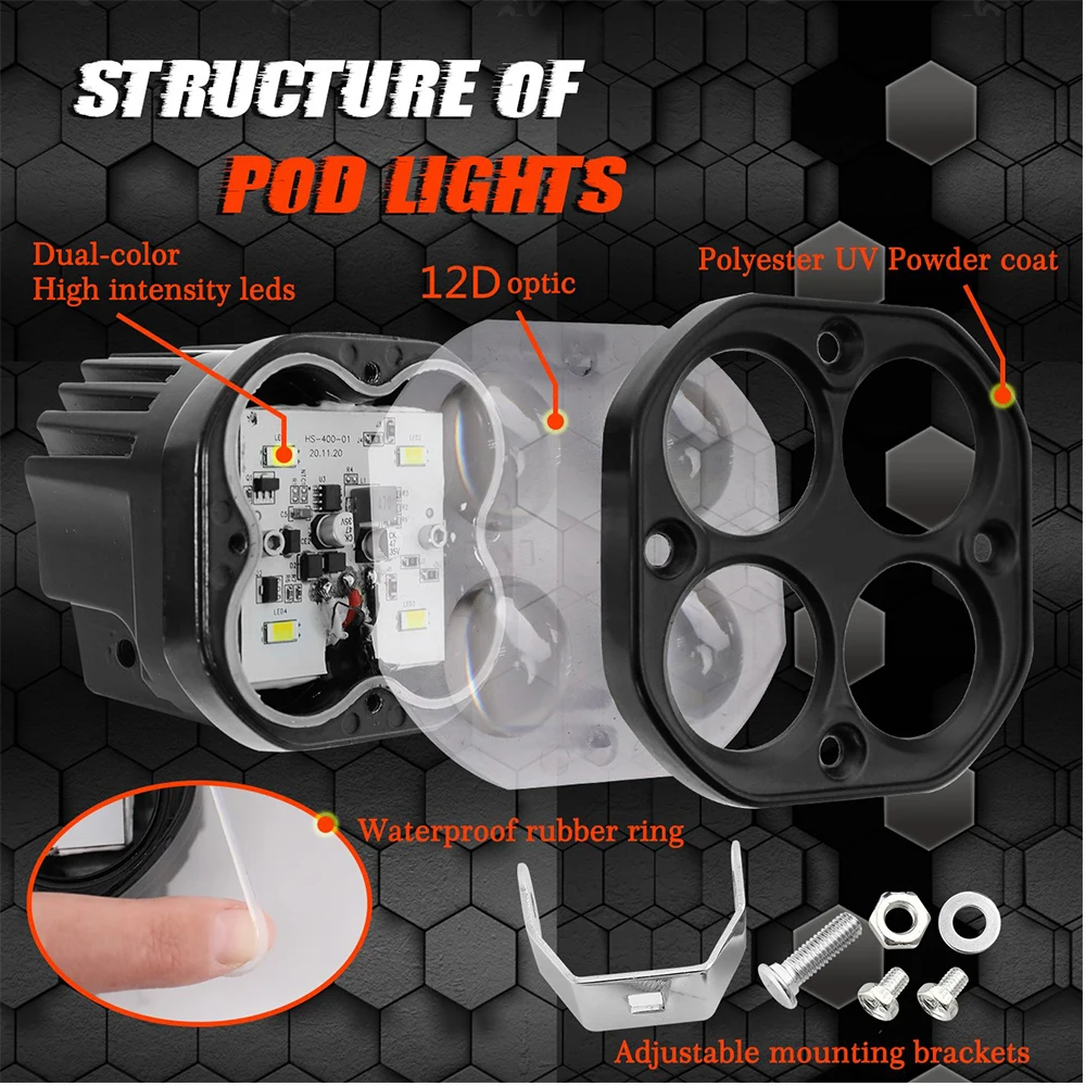 Car Moto Lens Led Spotlight 50 - огляд і ціна Projector Lamp Replacement