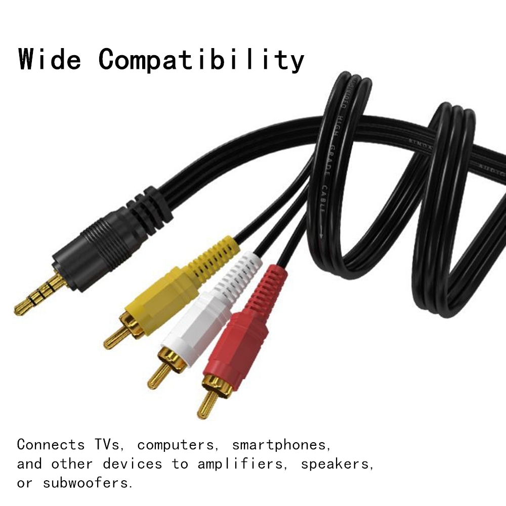 3.5mm to 3 RCA Audio Video Cab - огляд і ціна Home Cinema Choice