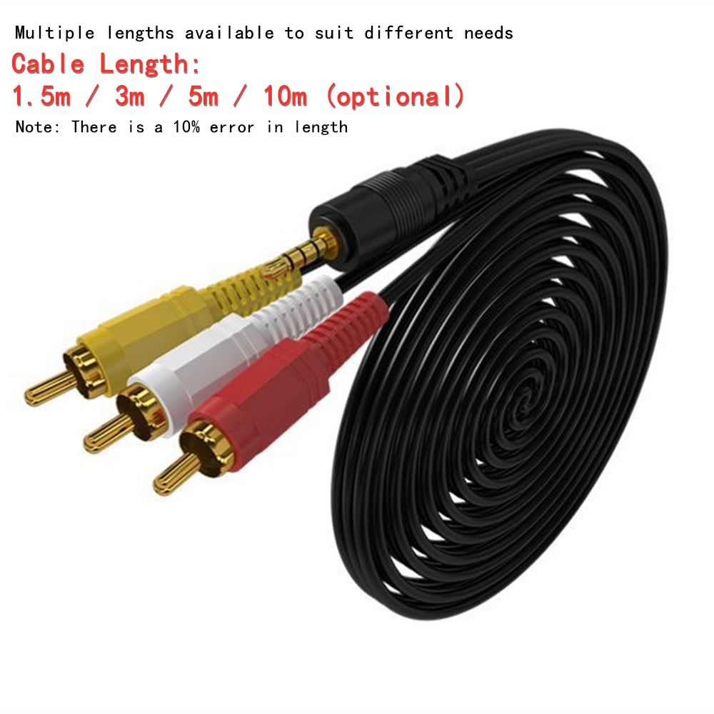 3.5mm to 3 RCA Audio Video Cab - огляд і ціна Home Cinema Choice