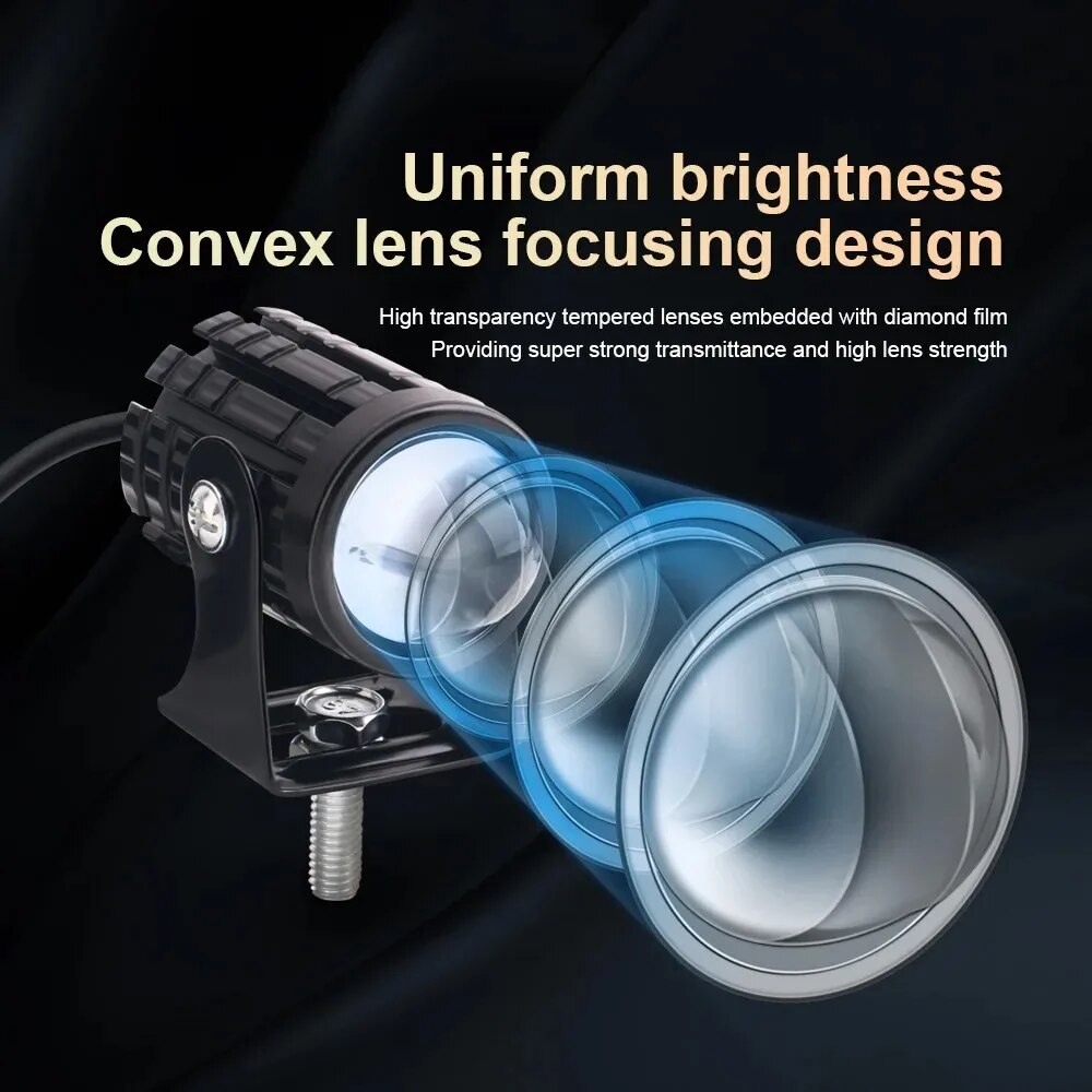 Universal Motorcycle LED Headl - огляд і ціна Projector Lamp Replacement