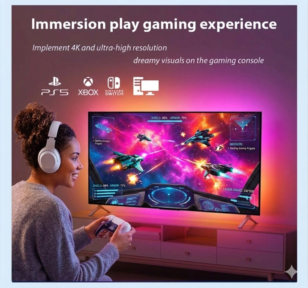 Smart Ambient TV Led Backlight - огляд і ціна Home Cinema Google