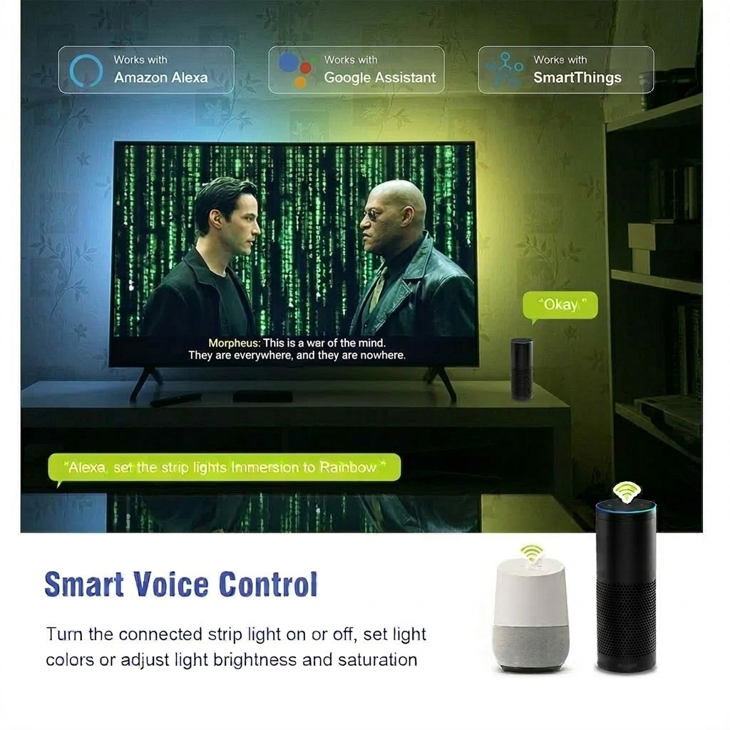 Smart Ambient TV Led Backlight - огляд і ціна Home Cinema Google