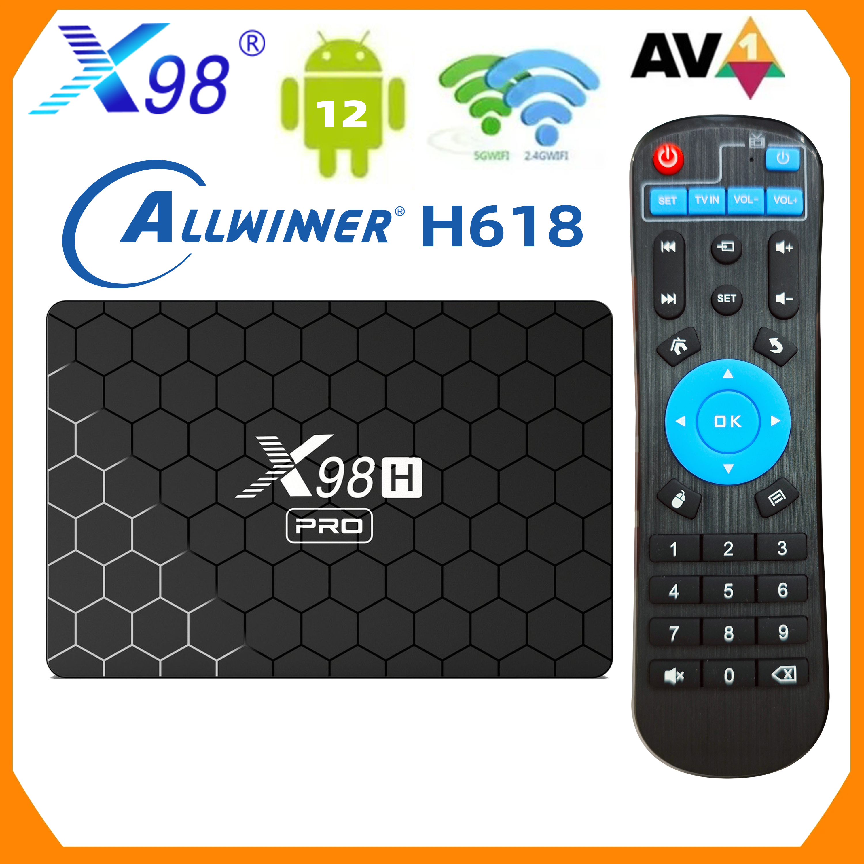 X98H Pro Smart TV Box 6K 2.4&5 - огляд і ціна Home Cinema Google