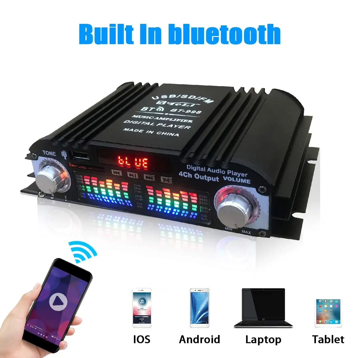 HiFi Sound Amplifier 4 Channel - огляд і ціна Home Cinema Audio System