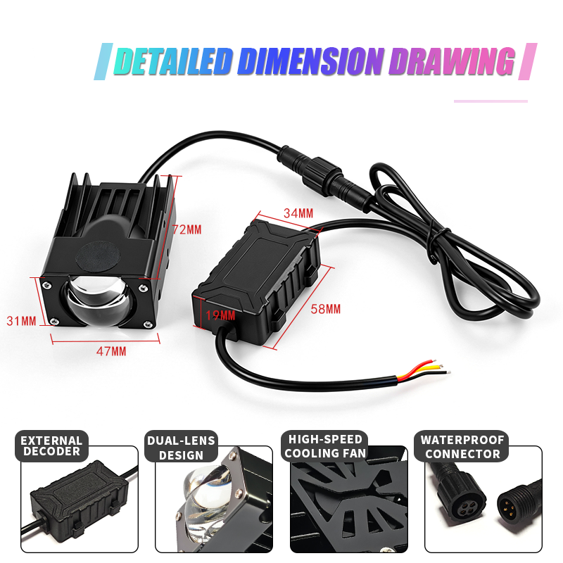 Car Front Headlight Led Work L - огляд і ціна Projector Lamp Replacement