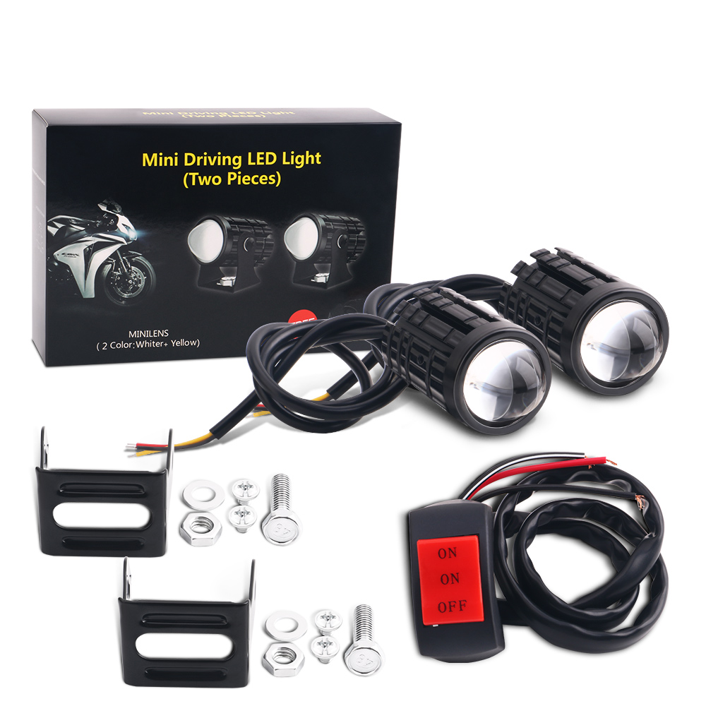 2PCS Universal Motorcycle LED  - огляд і ціна Projector Lamp Replacement