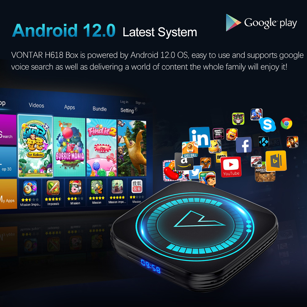 VONTAR H618 Smart TV Box Andro - огляд і ціна Home Cinema Google
