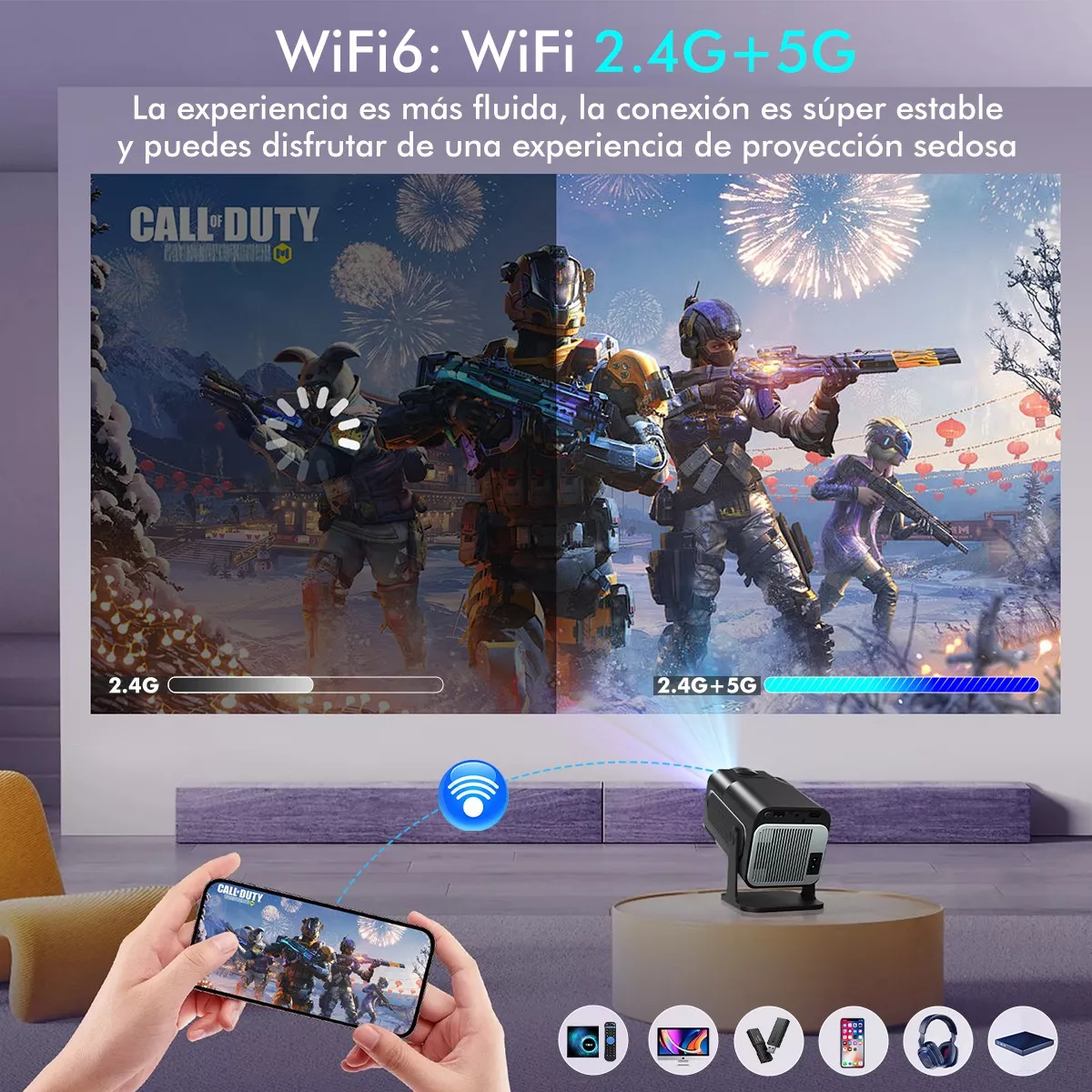 KaiAqua HY320 Projector Androi - огляд і ціна Home Cinema Mini