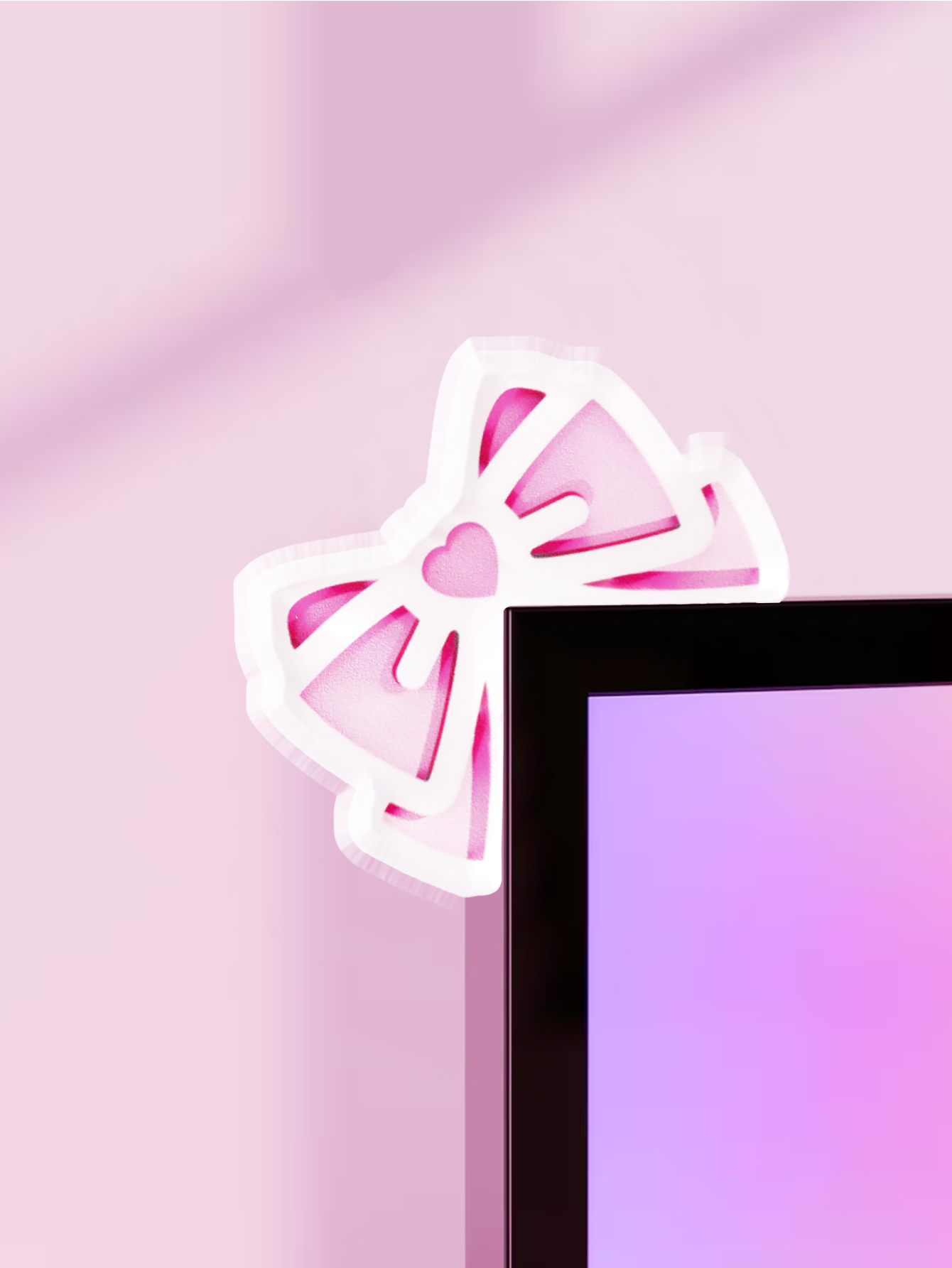 Kawaii Bow Monitor Decor Pink  - огляд і ціна Home Cinema Pc