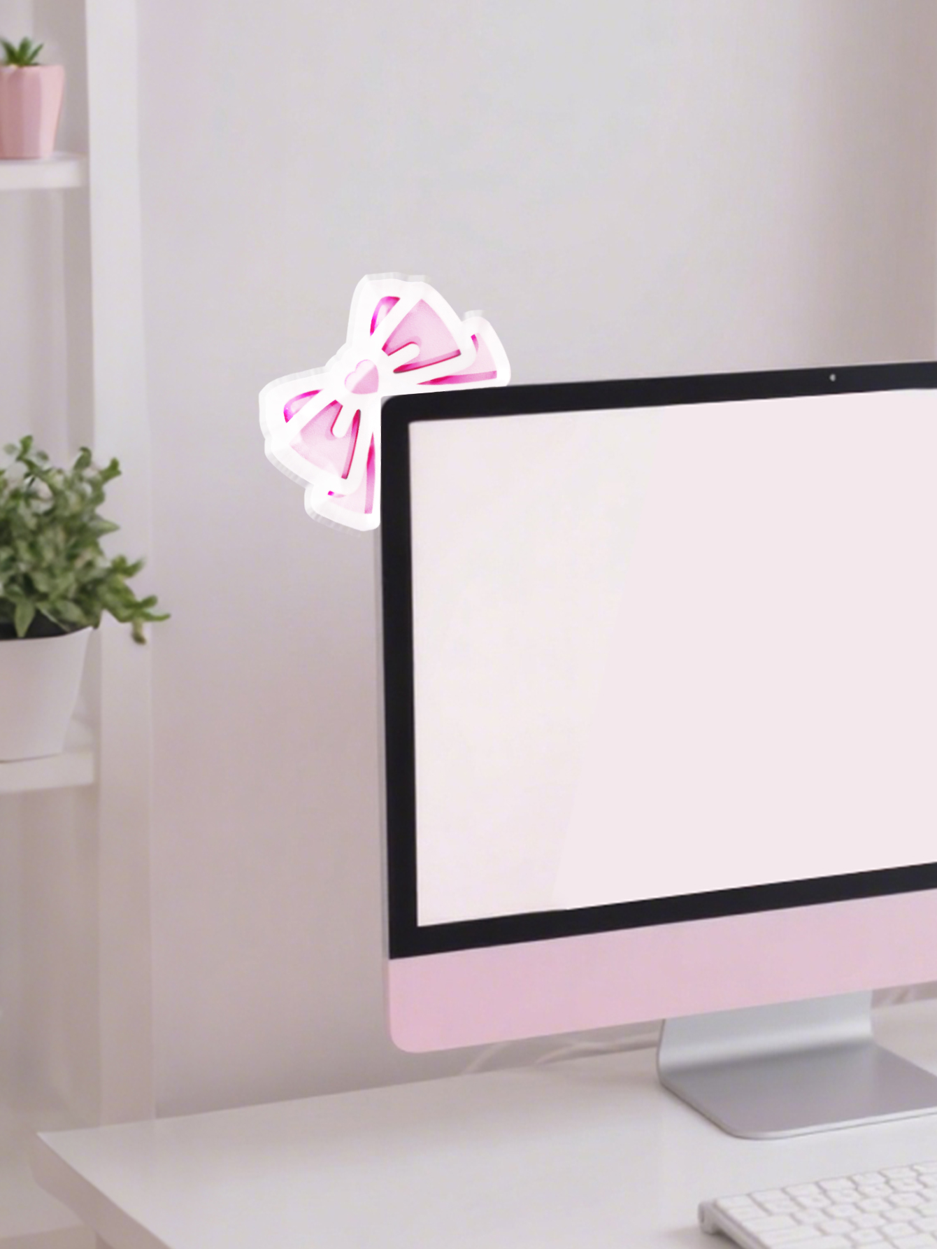 Kawaii Bow Monitor Decor Pink  - огляд і ціна Home Cinema Pc