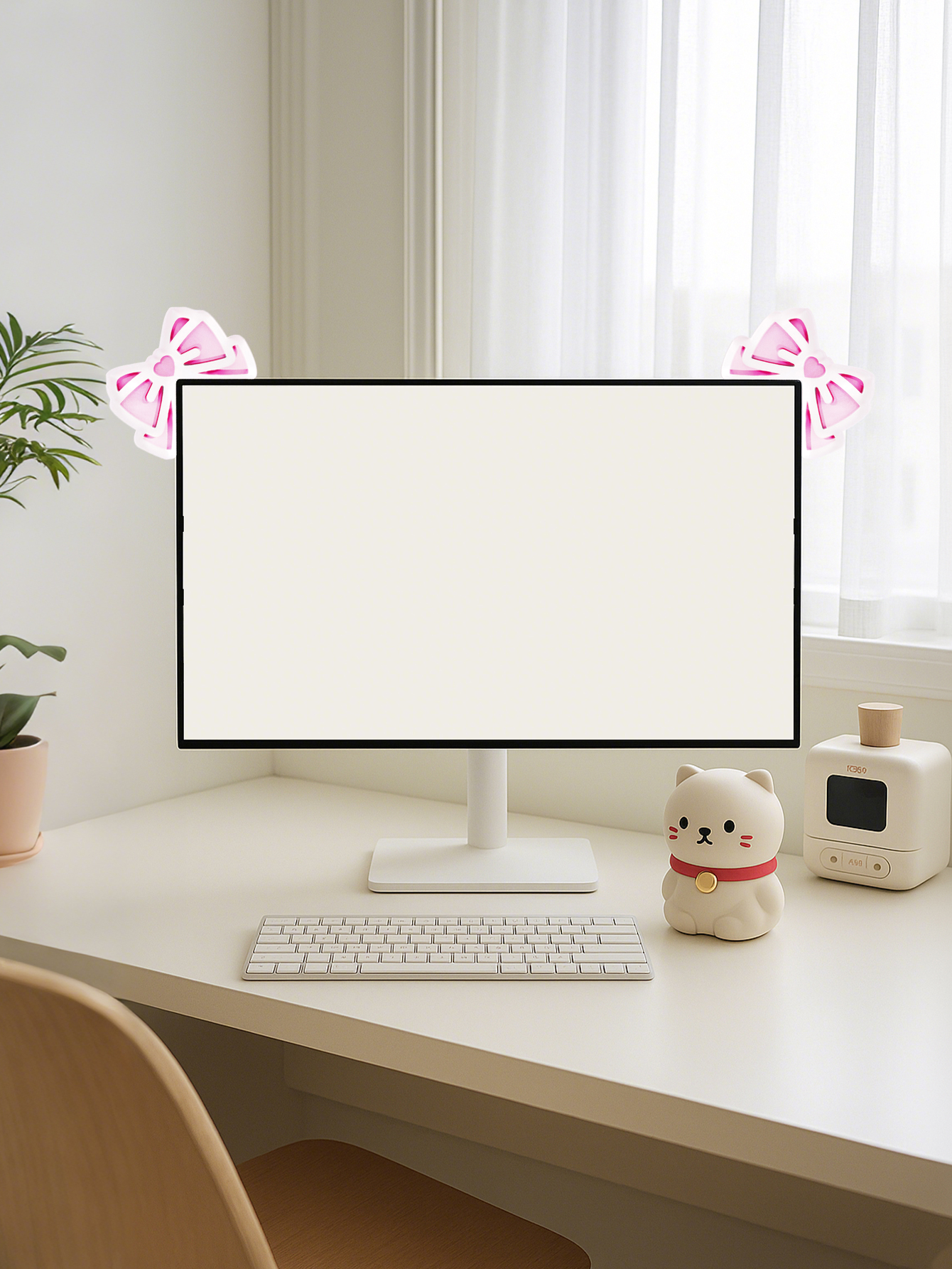 Kawaii Bow Monitor Decor Pink  - огляд і ціна Home Cinema Pc