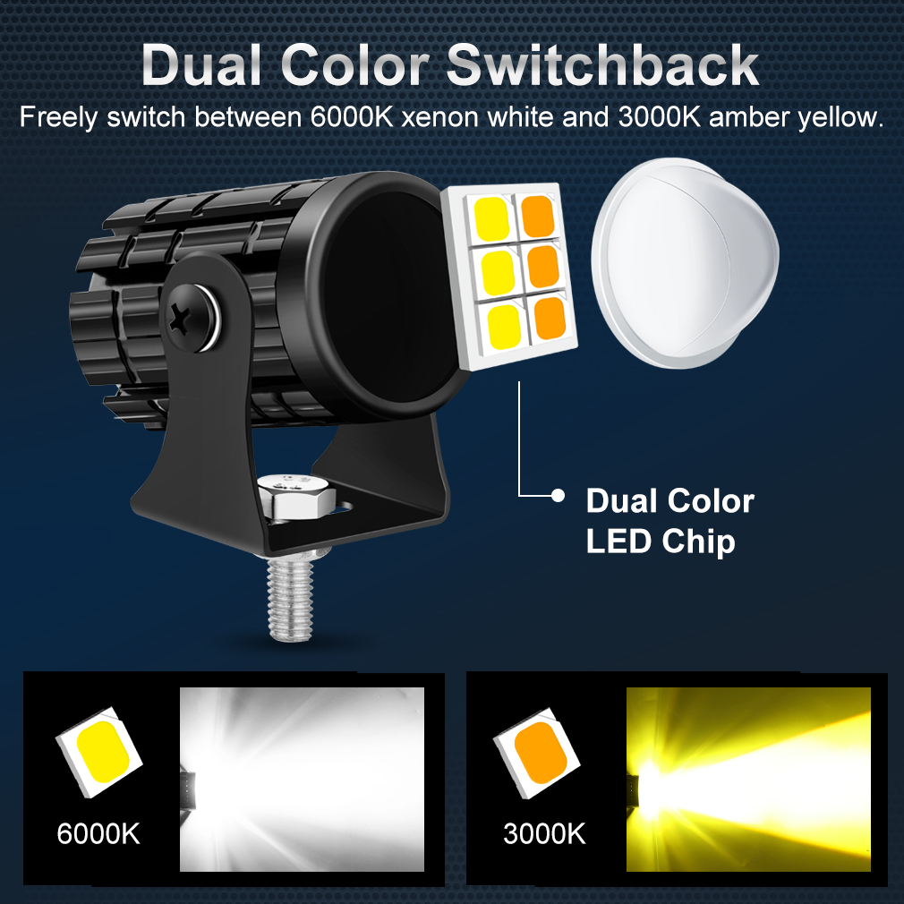 Universal Motorcycle LED Headl - огляд і ціна Projector Lamp Replacement