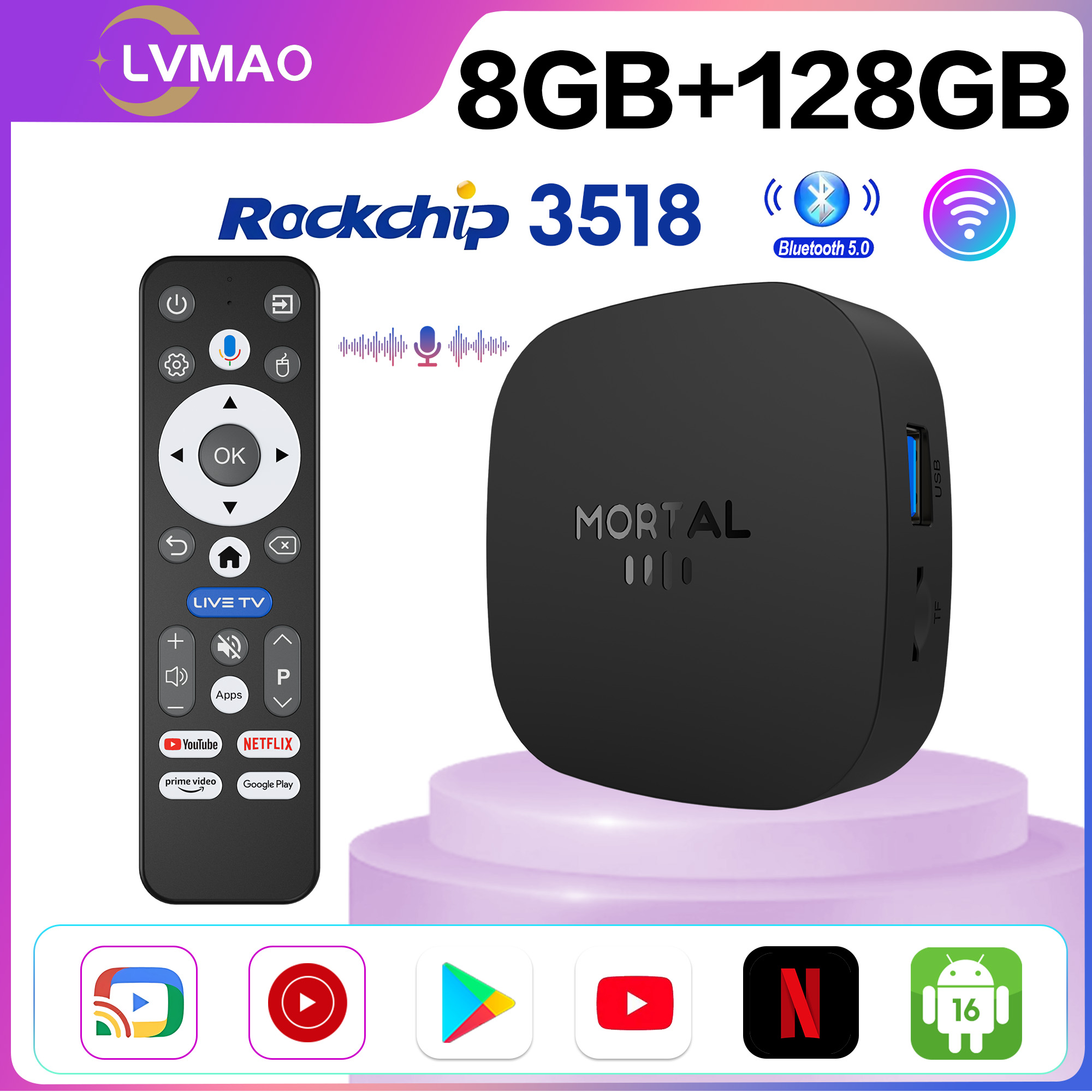2026 NEW TV BOX T1+ RK3518 Sma - огляд і ціна Home Cinema Google