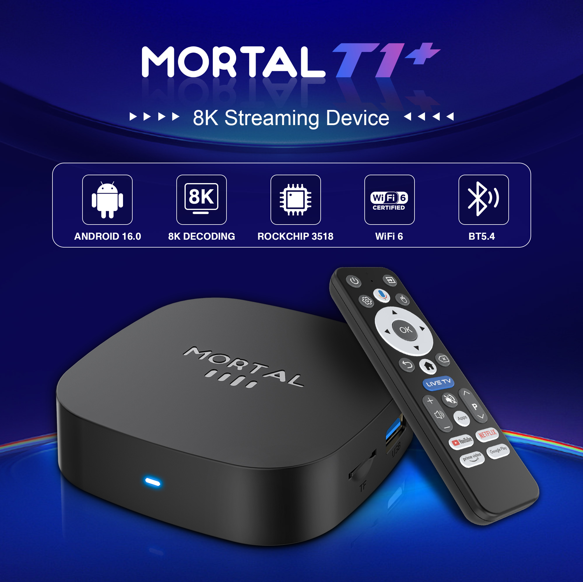 2026 NEW TV BOX T1+ RK3518 Sma - огляд і ціна Home Cinema Google