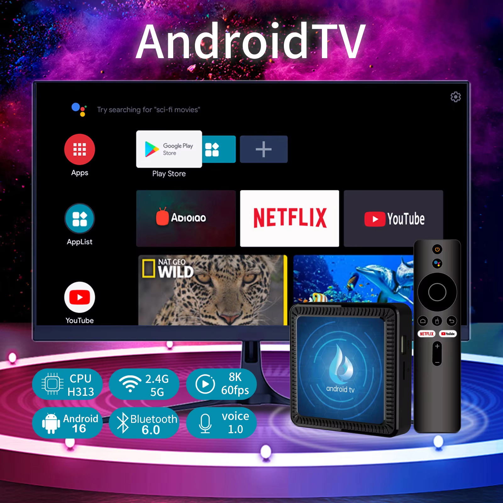 Q17 Smart TV Box 5G Wifi Andro - огляд і ціна Home Cinema Google