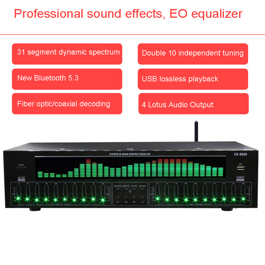 EQ8000 Equalizer Bluetooth 5.3 - огляд і ціна Home Cinema Receiver